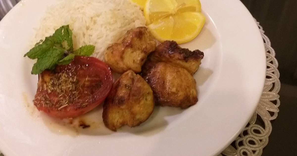 Saffron chicken kebab Recipe by Mina Haghjoo Cookpad
