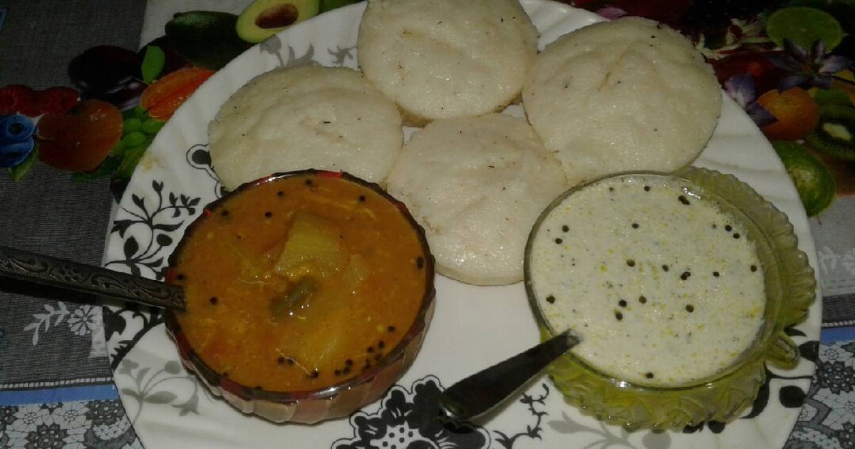 rava idli sambar and coconut chutney recipe by neelima mishra cookpad rava idli sambar and coconut chutney