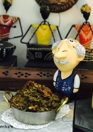 A picture of Lal Mathachi Bhaji or Lal Saag Bhaji.
