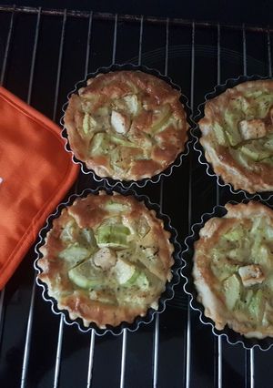 A picture of Mini Zucchini and Feta Quiches.