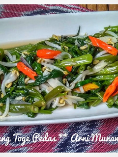 Foto resep Tumis Kangkung Toge Pedas