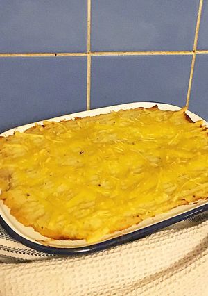A picture of Vegan Lentil Sheperd's Pie.