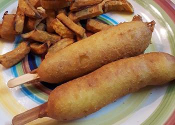 Easiest Way to Cook Delicious Hand Dipped Corndogs