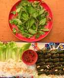 Vietnamese beef wrapped in betel leaf (Bo La Lot)