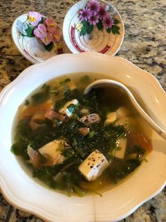 Hình của món Canh salad xoong Nhật.