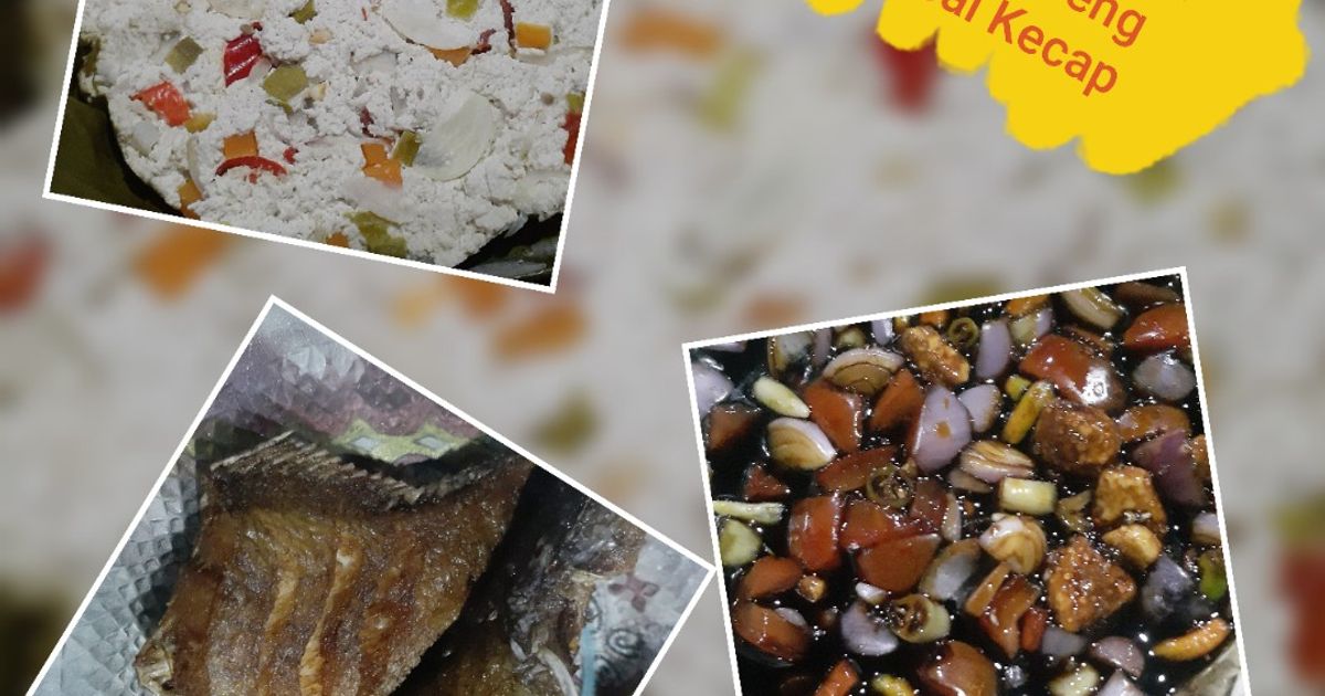 12. Pepes Tahu dan Ikan Kakap Goreng Sambal Kecap