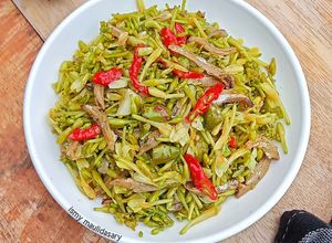 Foto resep Tumis Bunga Pepaya (Anti Pahit)