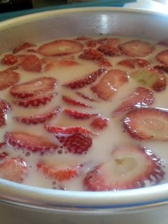 Una foto de Fresas con Leche