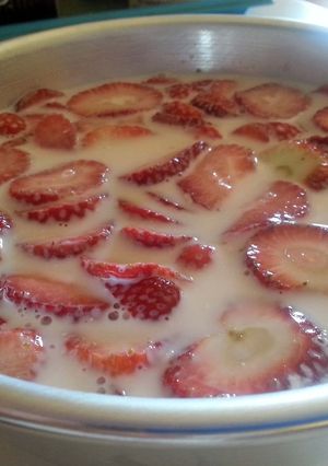 Una foto de Fresas con Leche