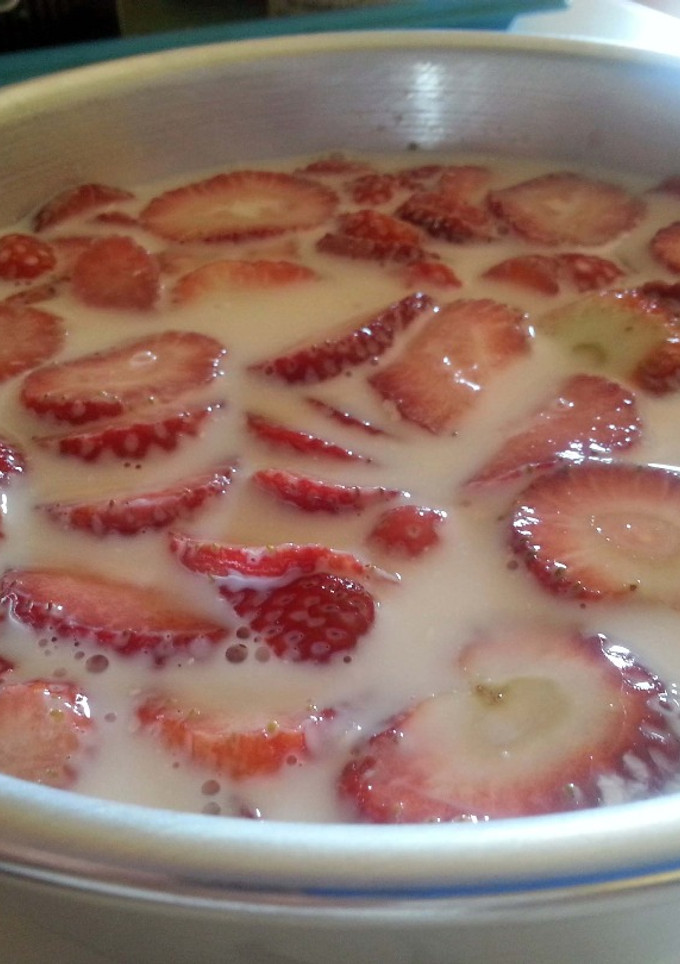 Una foto de Fresas con Leche