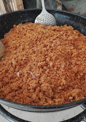 Foto principal de Migas con pimientos y naranja
