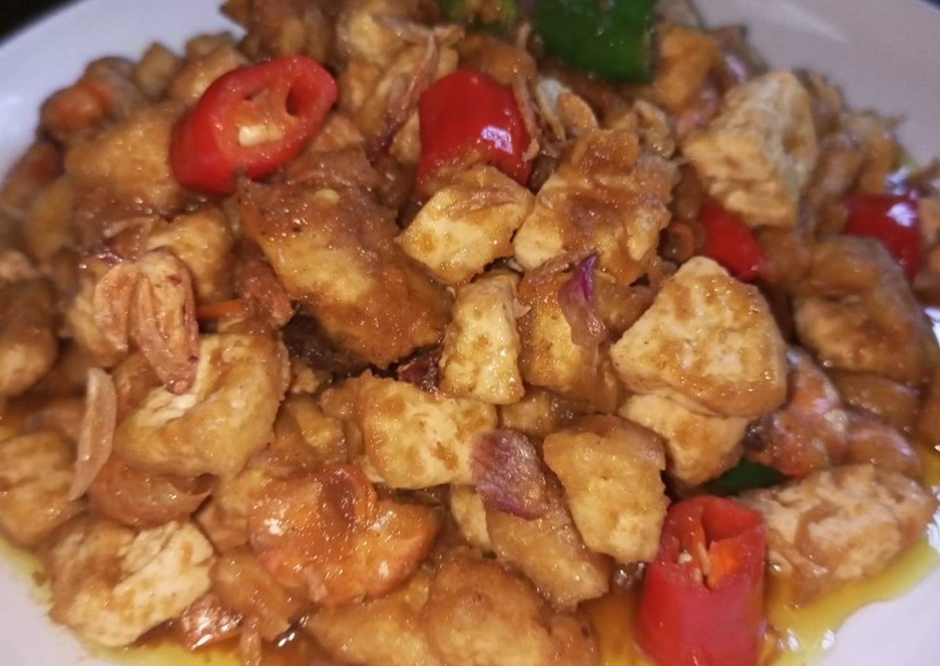 Sambal goreng udang tahu