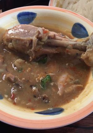 A picture of White soup.