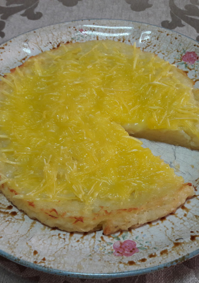 Una foto de 🇪🇸Tortilla "española" vegana simple 🍳
