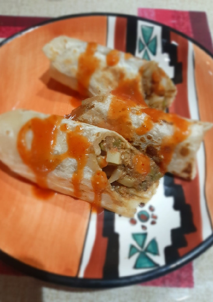 Una foto de Burritos de machaca