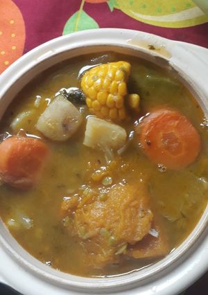 Una foto de Sopa de arvejas