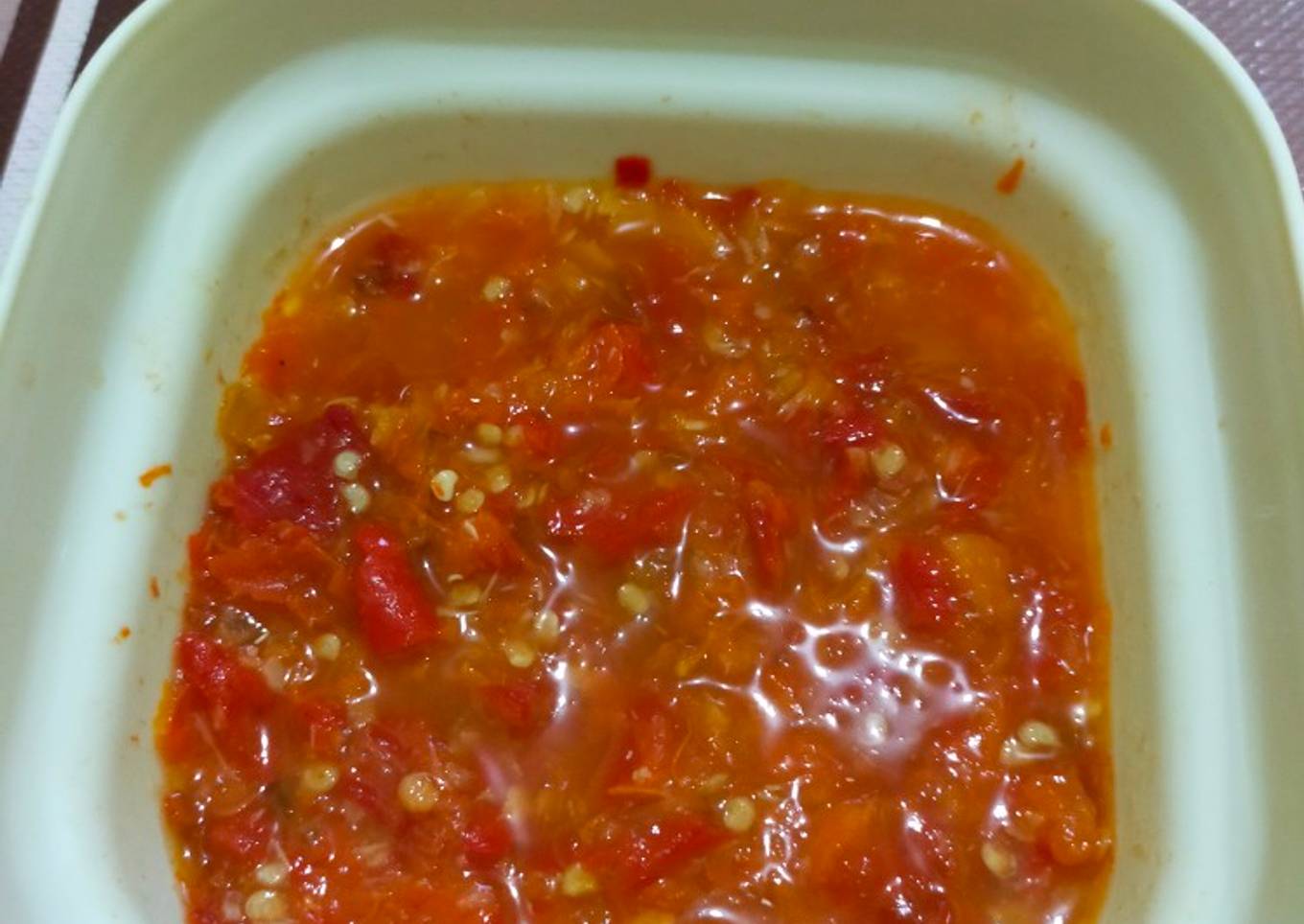Sambal sup, soto dan bakso