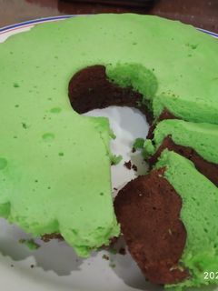 Foto resep Bolu Kukus Coklat Pandan
