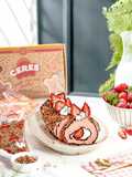 Strawberry comic roll cake