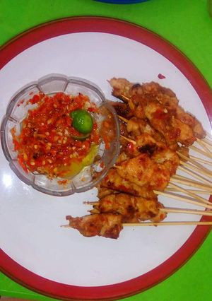 Foto resep Sate ayam bumbu plecing Bali