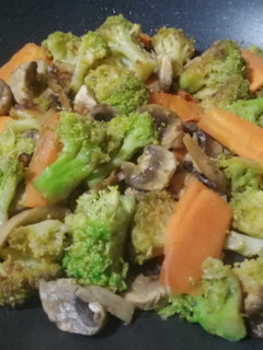 Una foto de Trío de verduras al wok