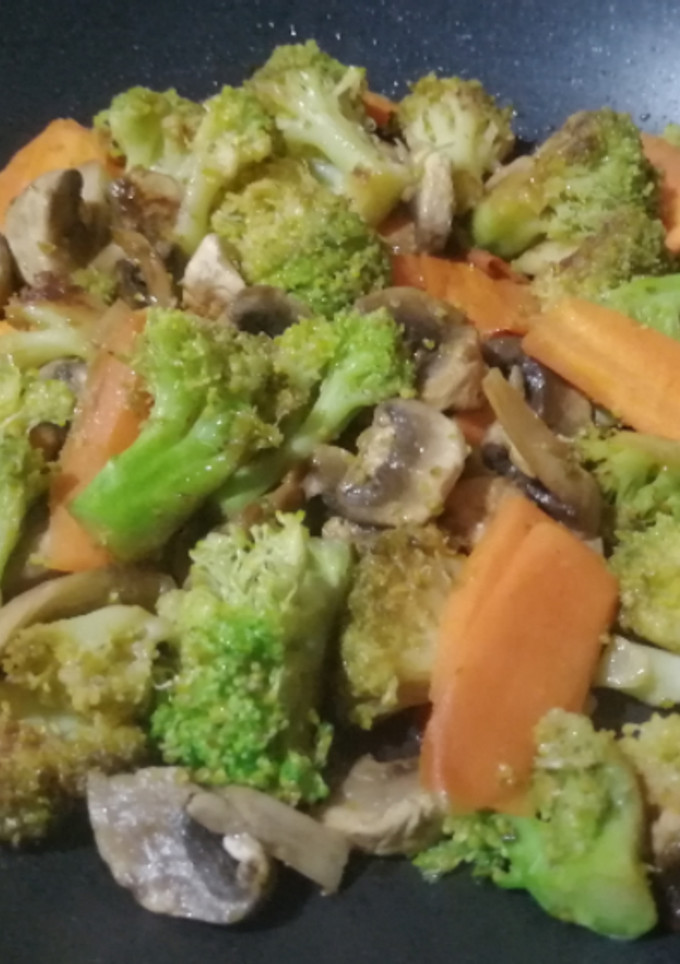 Una foto de Trío de verduras al wok