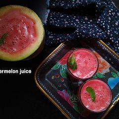 Watermelon juice A picture of Watermelon juice.