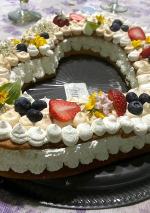 Una foto de Torta Corazón - Number Cake