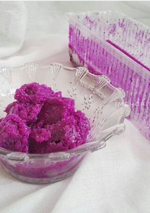 Foto resep Dragon fruit froyo / sherbet buah naga / eskrim buah naga