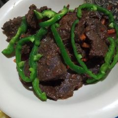 A picture of Peppered liver.