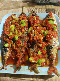 Foto resep Ikan Gembung Rebus Sambel Petai