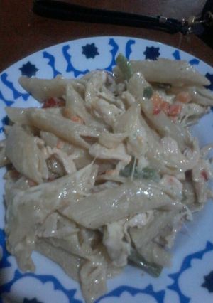 Una foto de Pasta con salsa de verduras!!!