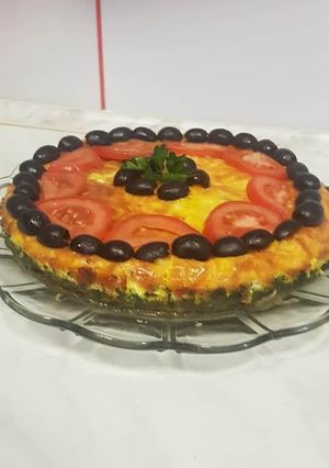 O poză a rețetei Quiche Lorraine.