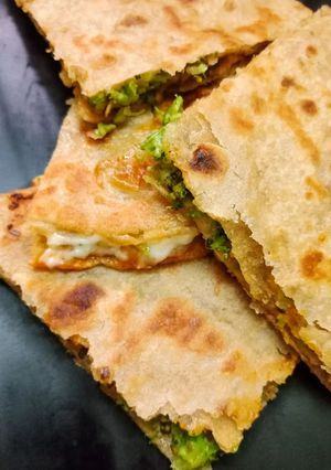A picture of Broccoli and Cheese Quesadillas.