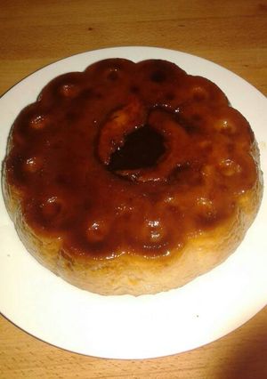 Una foto de Tarta de almendras en el microondas