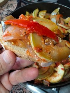 Una foto de Pisto de verduras