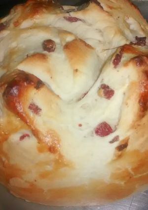 Una foto de Pan casero de jamón crudo 