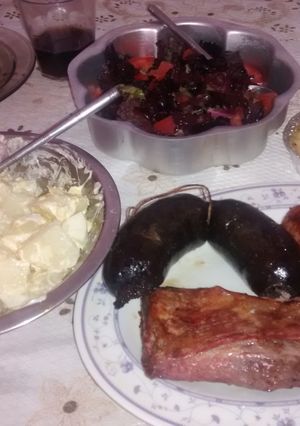 Una foto de Ensalada de papas fácil 