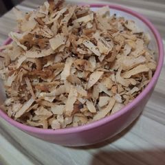 A picture of Toasted Coconut flakes.