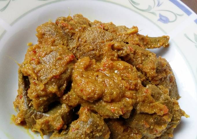 Resep: Rendang Hati Sapi Menu Enak Dan Mudah Dibuat
