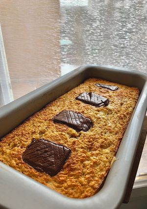 Une photo de Gâteau à l’avoine-Chocolat & Banane