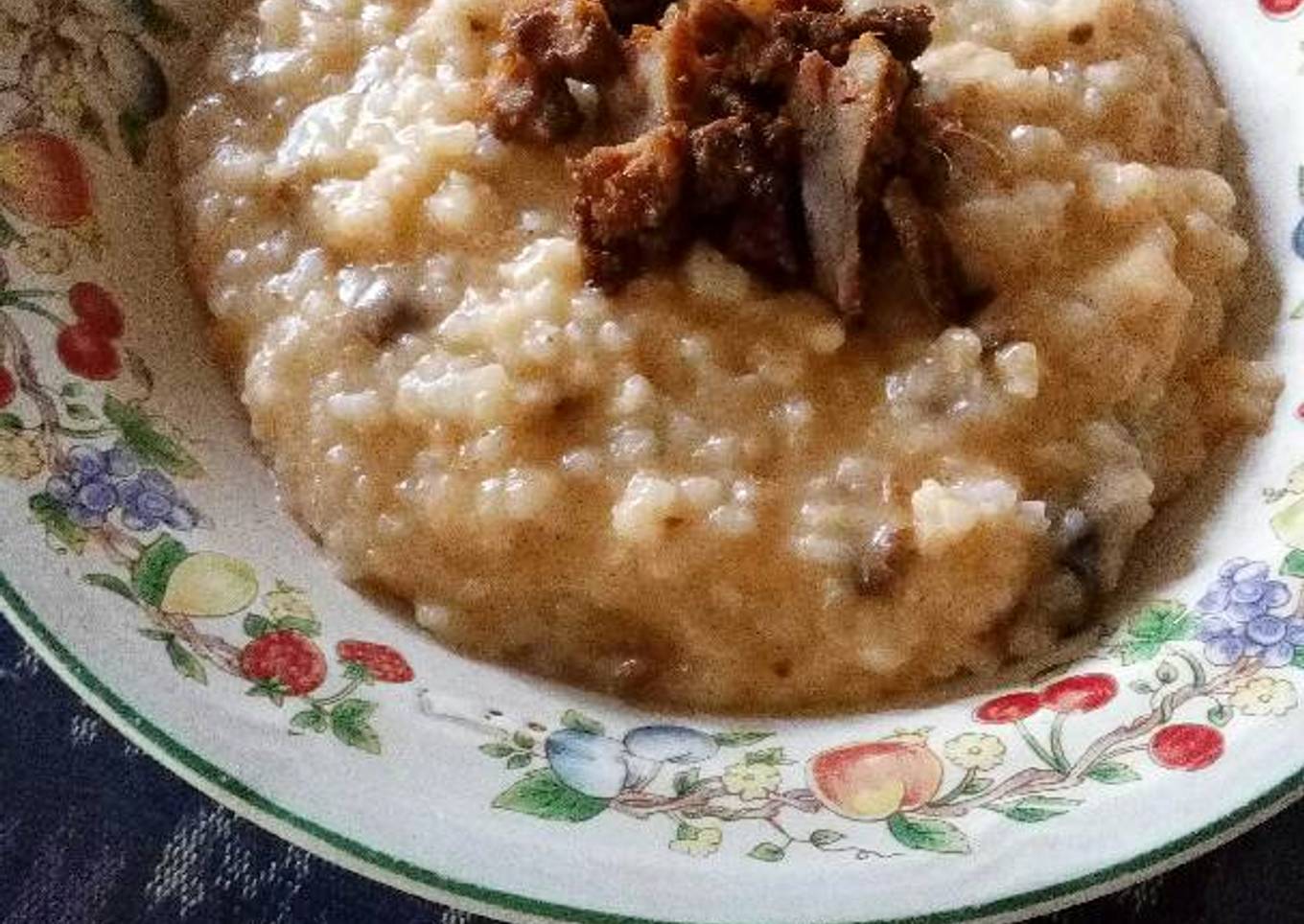 Cara Gampang Membuat Bubur Rendang Keju Bolognais Anti Gagal