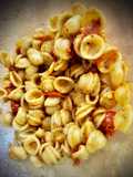 Orecchiette con tomates cherry confitados