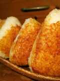 Grilled Rice Balls with Sweet Miso Glaze