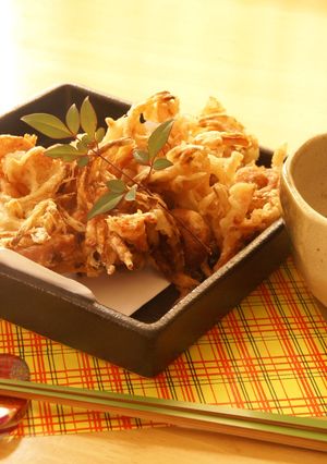 A picture of Mother-in-law’s Vegetable Kakiage (Japanese Vegetable Tempura Fritters).