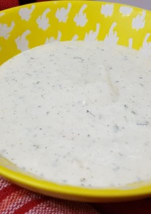 Una foto de Salsa blanca kebab
