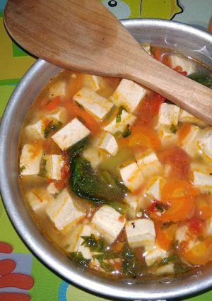 Foto resep Sup Wortel Tahu Pedas