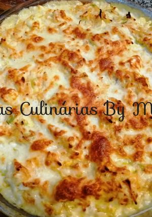 Foto de Pescada Gratinada com Cenoura, Ovo e Alho Francês