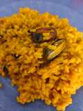 Arroz con mejillones de lata