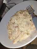 Tallarines en salsa Alfredo
